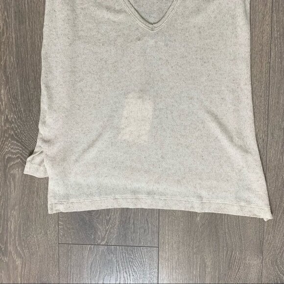 Revolve LNA Cabo Tank Top V-neck Side Slit Scour Taupe Knit V-neck Size XS - Picture 13 of 16